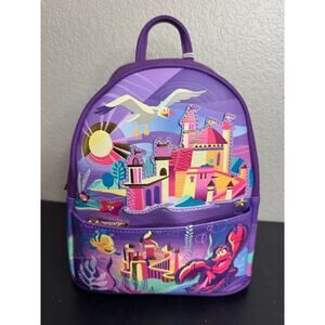 NWT Loungefly Disney Little Mermaid Ariel Castle Collection Mini Backpack